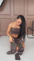CORRECTIVE leggings "BLACK GOLD" - CHOCO